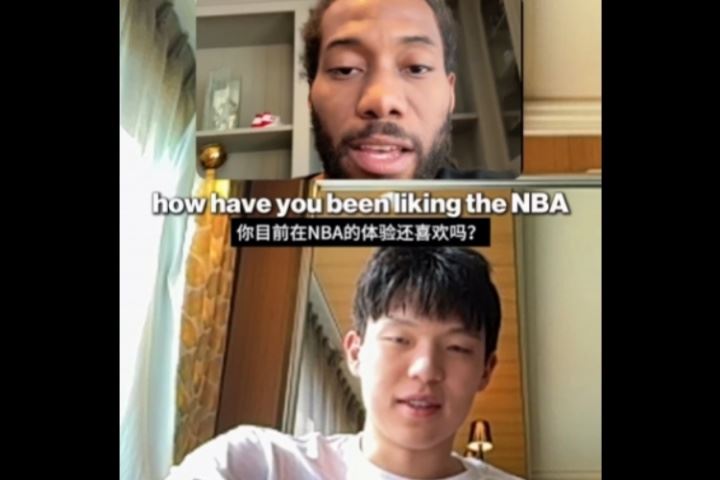 😊杨瀚森和小卡连线？小卡咨询如何用中文说垃圾话 太有意思了