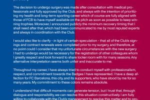 被撤销队长！特狮声明：伤缺时间基于专家评估 手术不影响注册