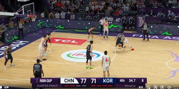 三宁一个标志性美式撤步投篮 终结了韩国队翻盘的希望！